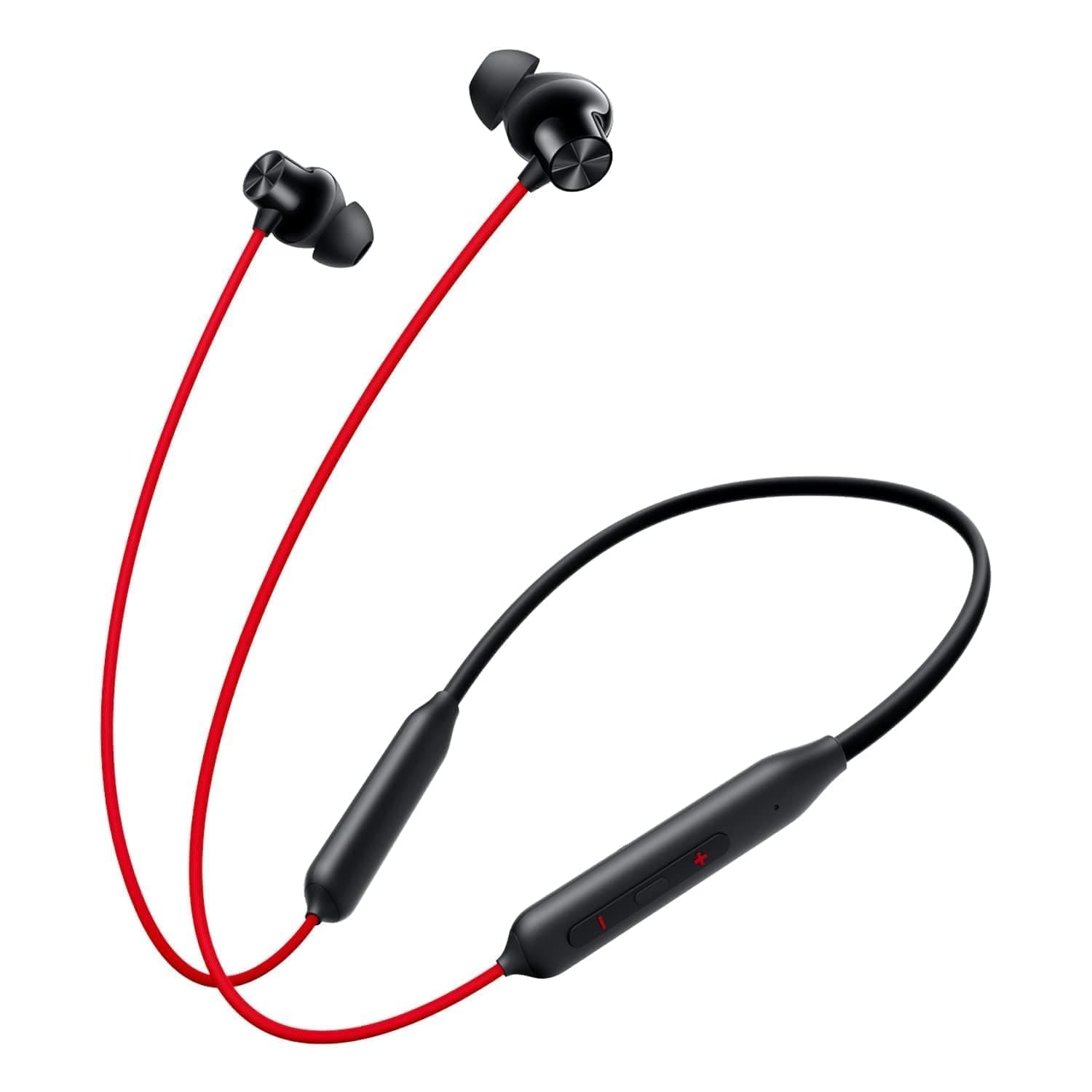 One.Plus Compatible Bluetooth Wireless Neckband Earphones with Mic | Hybrid ANC 45dB, Heavy Bass, ENC Calling, Fast Charging, 28 Hours Playback | Comp...