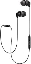 Philips Audio SHB3595 Bluetooth Neckband Earphones with 8.6 mm Drivers, 6 Hr Playtime, Noise Isolation, Mic (Black)