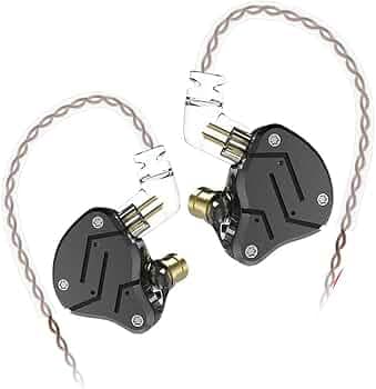 Yinyoo KZ ZSN 1BA 1DD Over Ear Earbuds Wired Earphones Without Microphone Hybrid Balanced Armature Driver Dynamic Drivers & 3.5mm Audio Plug Detachabl...