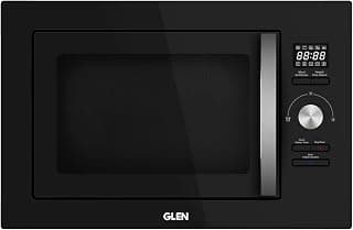 Glen Built in Microwave with Electronic Clock & Jog wheel Control 25 Ltr - Black (MO 674)