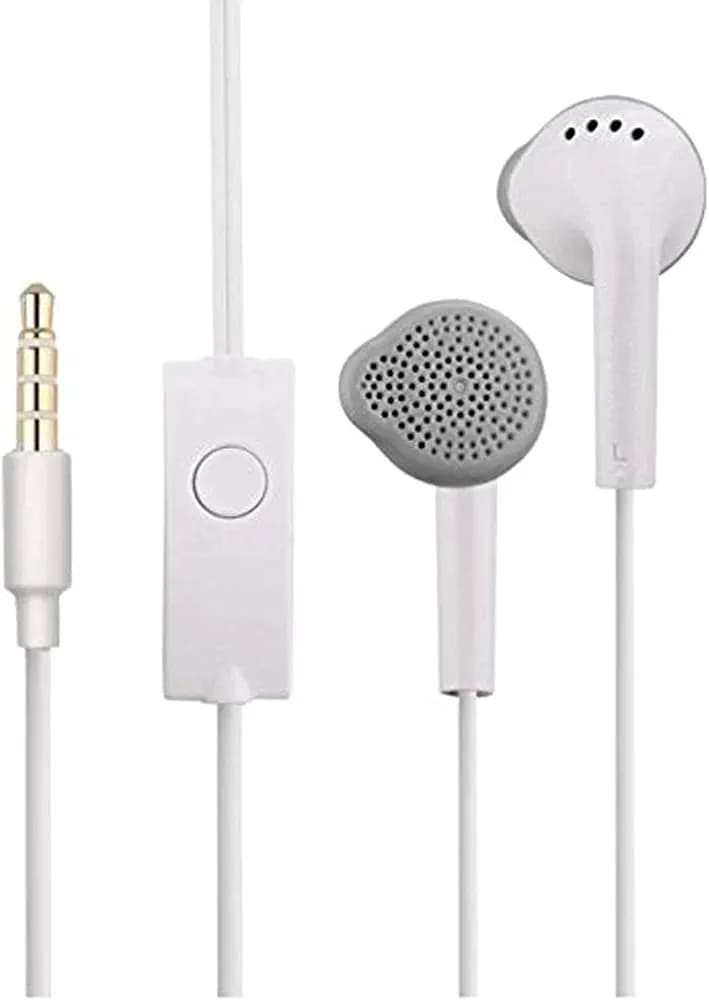 Wired Earphones Buds 3 for realme Smartphones | Built in Mic | Ergonomic Sound | Comfort Fit | RubberFree Earphones (White, 6 Months Warranty) (for Realme Smartphones)
