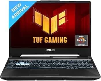 ASUS TUF Gaming A15 AMD Ryzen 7 Octa Core 7435HS - (16 GB/512 GB SSD/Windows 11 Home/4 GB Graphics/NVIDIA GeForce RTX 2050) FA566NFR-HN259W Gaming Lap...