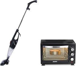 AGARO Marvel Oven Toaster Grill with Motorized Rotisserie & 5 Heating Modes (Black, 25 litres) & Agaro Regal Plus Upright ...