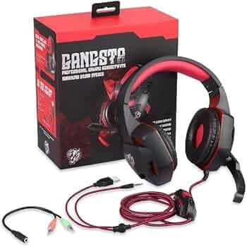 TECH- Assemblers Professional Wired Gaming Headset with 40mm Driver for Surround Stereo Sound | Adjustable Headband with Fascinating LED Lights & Pass...
