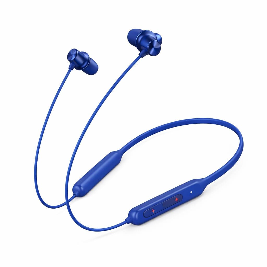 Original Earphone for OnePlus Z2 ANC Neckband Bluetooth with Balanced Sound Clear Calls (Blue) (Neckband Z2)