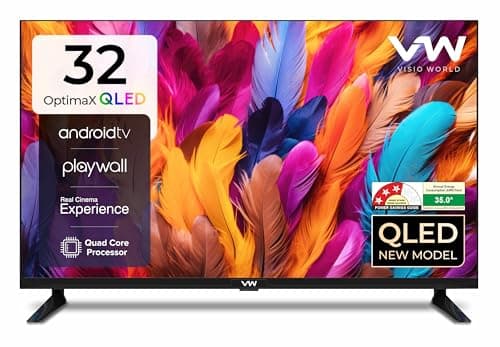 VW 80 cm (32 inches) Playwall Frameless Series HD Ready Smart LED TV VW3251 (Black)