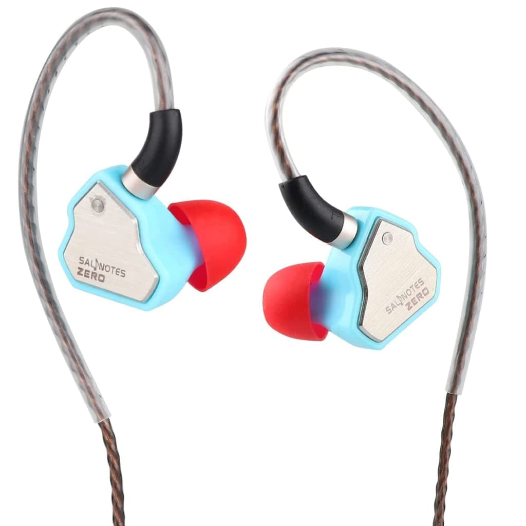 Concept Kart 7HZ Salnotes Zero Wired IEM Earphone, 10mm Dynamic Driver | Metal Composite Diaphragm (Blue, Type C (Mic))