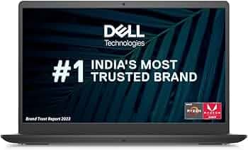 Dell Inspiron 3535 Laptop, AMD 7 Series Ryzen5 R5-7520U/ 8GB LP DDR5/ 1TB SSD/ 15.6" (39.62cm) FHD AG 120Hz 250 nits Display/Carbon Black/Win 11 + MSO...