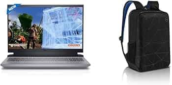 Dell G15-5525 Gaming Laptop, R7-6800H, 16GB DDR5, 512GB SSD, AMD, NVIDIA RTX 3060 (6GB GDDR6), 15.6" FHD WVA AG, 165 Hz 300 nits (15.6 ") 20L Capacity...