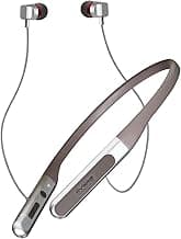 Riviera RNB-07 Bluetooth Earphones 50 Hours Music Playtime in-Ear Wireless Headphones with Mic & Deep Bass {BIS Approved} Velvet Pouch Inside – Silver