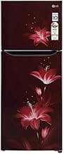 LG 260 Litres 2 Star Double Door Refrigerator (Ruby Glow GL-N292BRGY)