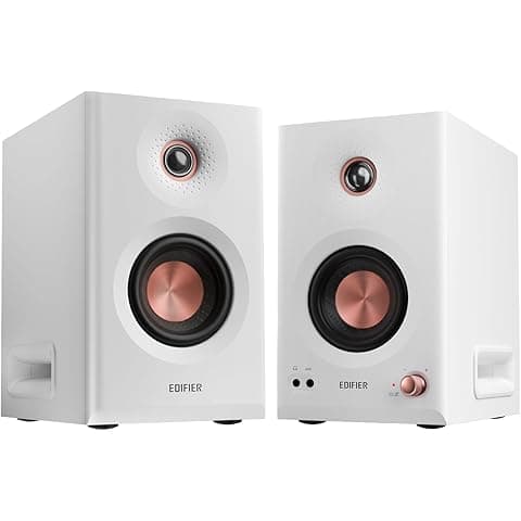 Edifier MR5 Bluetooth Powered Studio Monitor 2.0 Speakers Hi-Res Audo 110 Watts White