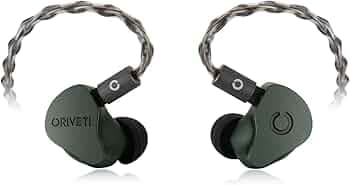 ORIVETI OD200 - Aluminium Earphone Body, Single Be-Coated Dynamic Driver HiFi IEM, High Fidelity, 2 Kinds of Nozzles, 2Pin Detachable Cable, in-Ear He...