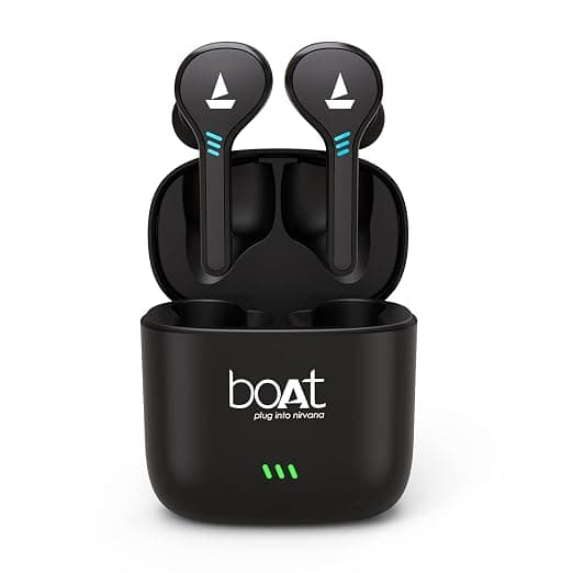 boAt Airdopes 433 Twin Truly Wireless Bluetooth in Ear Earbuds with Mic (Black) In-Ear
