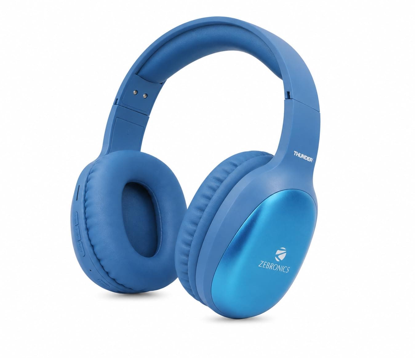 ZEBRONICS New Launch Thunder PRO Wireless Headphone with Dual Pairing, Gaming Mode, ENC, Bluetooth, Call Function, Aux, Micro SD, Voice Assistant, Dee...