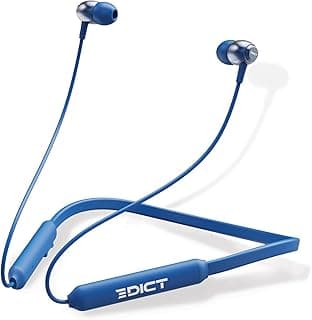 EDICT by Boat DynaBeats EWE02 Wireless Bluetooth in Ear Neckband Headphone with Mic (Blue)