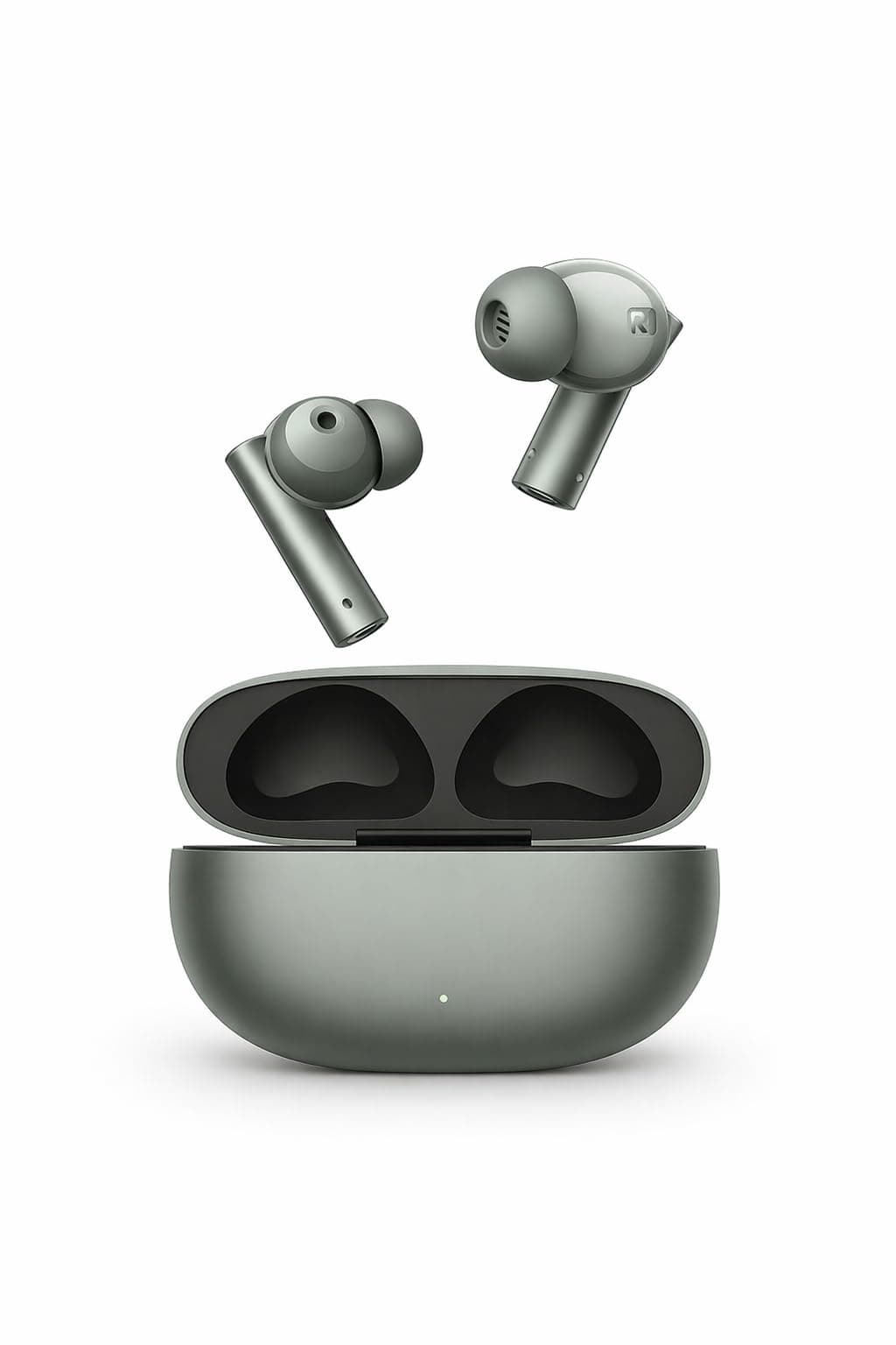 Earbuds Bluetooth 5.4 Wireless with Noise Isolation, Compatible for realme Buds air 6 TWS Earphone, Up to 55MS Super Low Latency (Green)