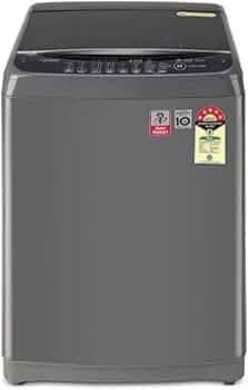 LG 8 Kg 5 Star Inverter TurboDrum Fully Automatic Top Loading Washing Machine (T80AJMB1Z, Jet Spray+, Smart Closing Door, Middle Black)