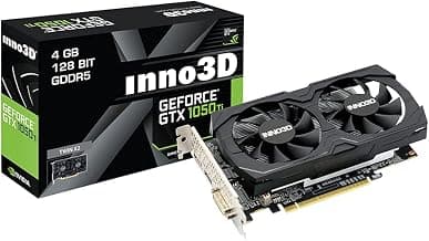 Inno3D GEFORCE GTX 1050 TI X2 4GB GDDR5 128-bit I PCI-E 3.0 X16 I Gaming Graphic Card - N105K-2DDV-M5CM