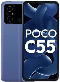 POCO C55 (Cool Blue, 6GB RAM, 128GB Storage) Without Offer