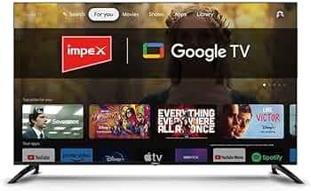 Impex evoQ 32S2RLC2 HDR Android 11 Google LED TV, 4 Years Warranty, Storage Memory 8GB and 1.5 GB RAM (Black)