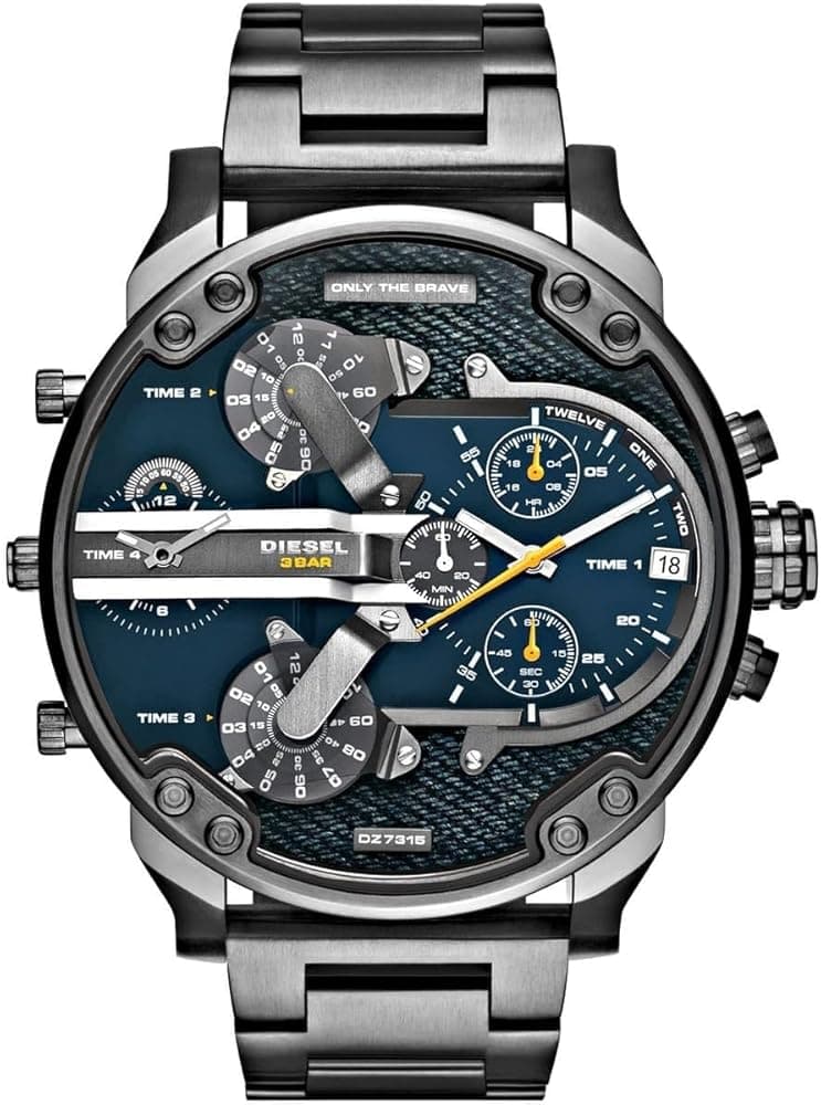 DieselQuartz Analog Mr. Daddy 2.0 Blue Dial Quartz Men's Watch DZ7331