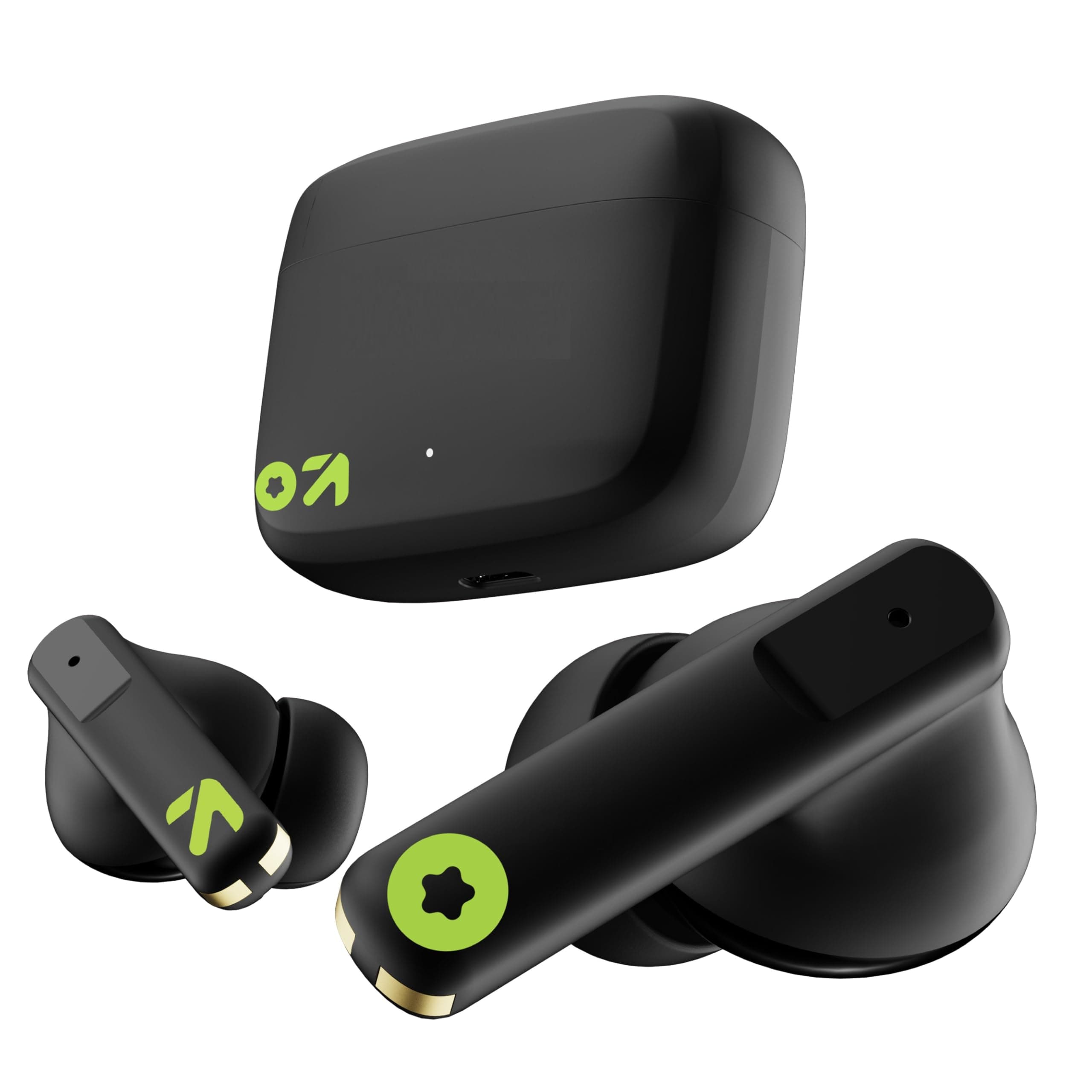 Boult Audio Newly Launched Z60 True Wireless in Ear Earbuds with 60H Playtime, Quad Mic ENC Clear Calling, 50ms Low Latency Gaming, IPX5 Ear Buds TWS, Bluetooth 5.3, 13mm Bass Drivers (Raven Black)