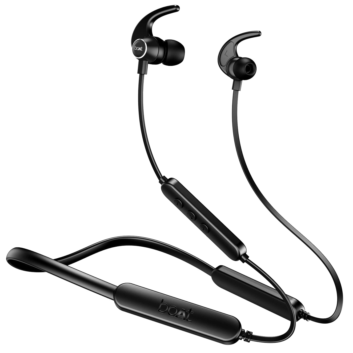 Boat Rockerz 255 Pro+ Upto 40 Hours Playback, ASAP Charge, Ipx7, Dual Pairing and V5.0 Bluetooth Wireless in Ear Earphones wi