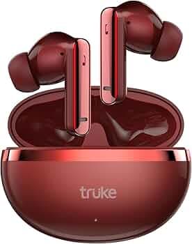 truke [Just Launched Buds Q1 Lite True Wireless Earbuds with 48H Playtime, Crystal-Clear Calls, Fast Charging, Elegant Royal Design, Bluetooth 5.4, No...