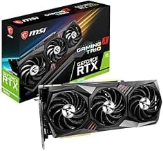 MSI Gaming GeForce RTX 3090 24GB GDRR6X 384-Bit HDMI/DP Nvlink Ampere Architecture OC Graphics Card (RTX 3090 Gaming X Trio 24G)
