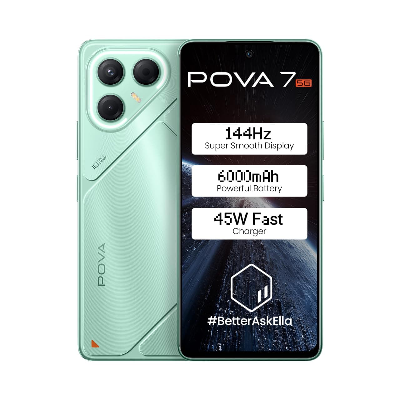 Pova 7 5G (Oasis Green, 8GB RAM, 256GB Storage) with No Cost EMI/Additional Exchange Offers