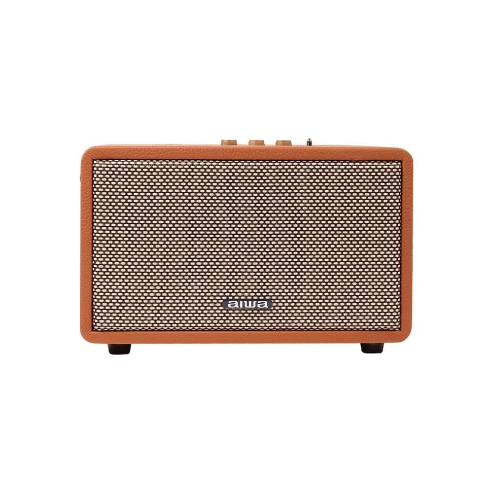 Aiwa RS-X 100 Natsukasii Pro Japanese Technology Wireless Bluetooth Portable Speaker 40W Brown |Type-C Charging| Built-in Lithium Ion 4000mAH|Playback...