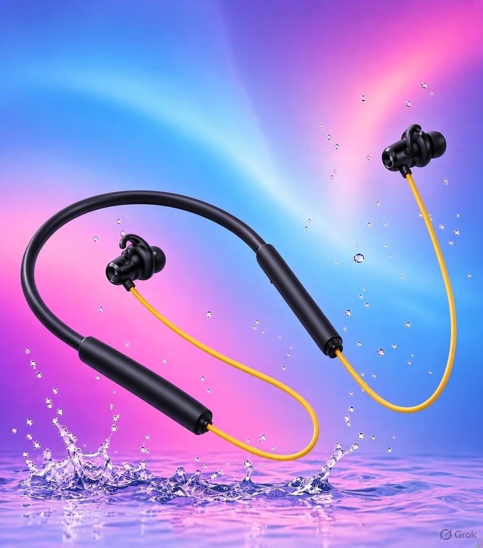 Casora Wireless Neckband Bluetooth Headphones with Built-in Mic, 60H Playtime, IPX5 Water & Sweat Resistant, Bluetooth 5.3, Magnetic Earbuds, Lightwei...