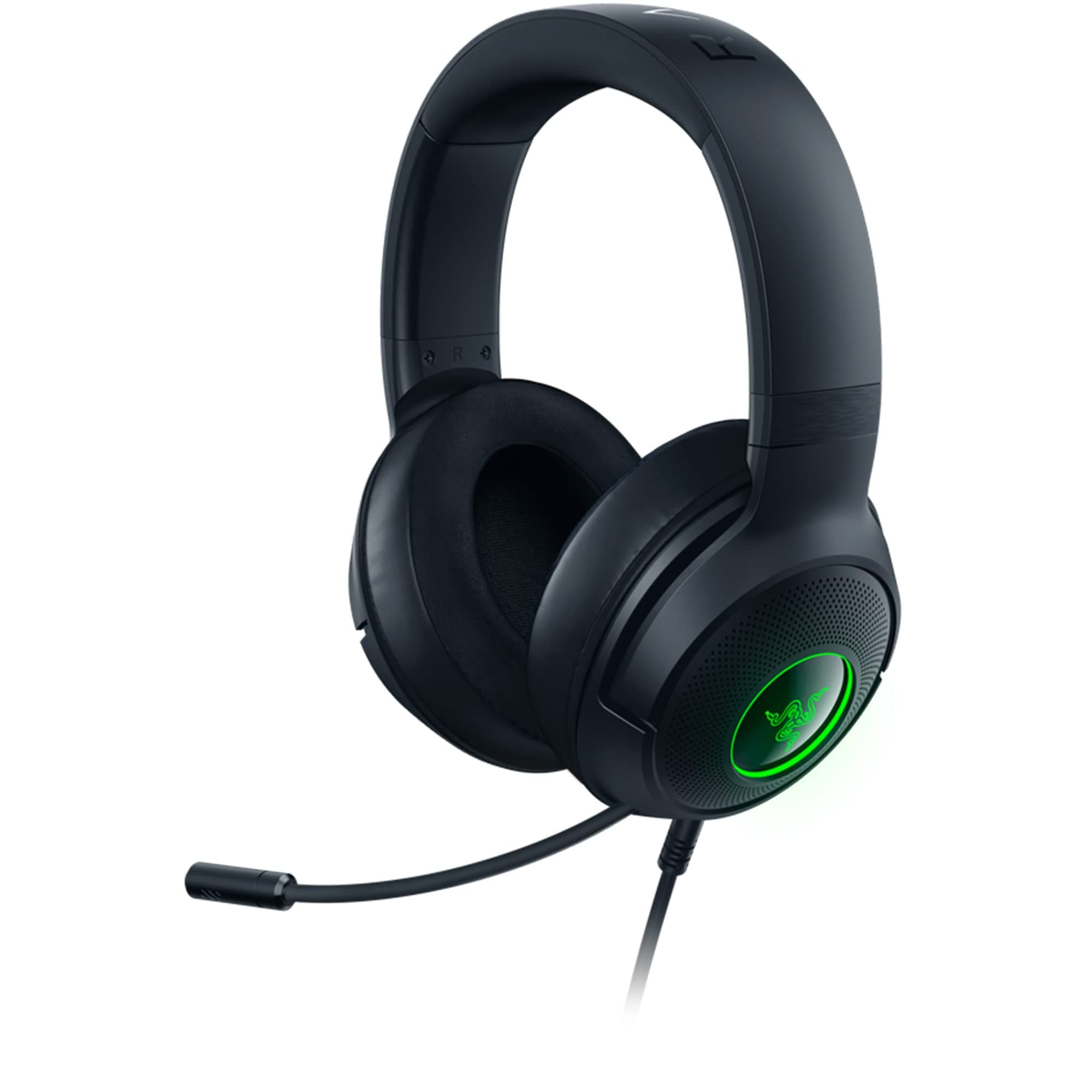 Razer Kraken V3 X - Ultra Light Comfort Triforce 40Mm Drivers -7.1 Surround Sound - Hyperclear Cardioid Mic Powered Chroma RGB Wired USB Gaming Headse...