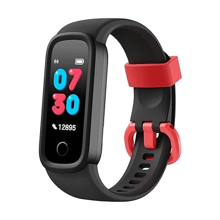 Noise Champ Smart Band for Kids with 7 Alarms (Brush Teeth, Study Time & More), Lightweight, Sleep Tracker, 50+ Kids Watch Faces, IP68 Washable (Carbo