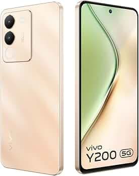 vivo Y200 5G (Desert Gold, 8GB RAM, 128GB Storage) with No Cost EMI/Additional Exchange Offers