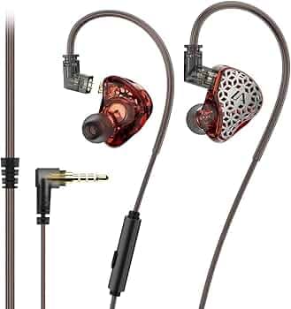 Yinyoo Lafitear LM1 in-Ear Earphones Hybrid 1DD and Electrostic Headphones, HiFi Stereo Wired Earbuds for Warm Vocals Powerful Resolution Noise Isolat...