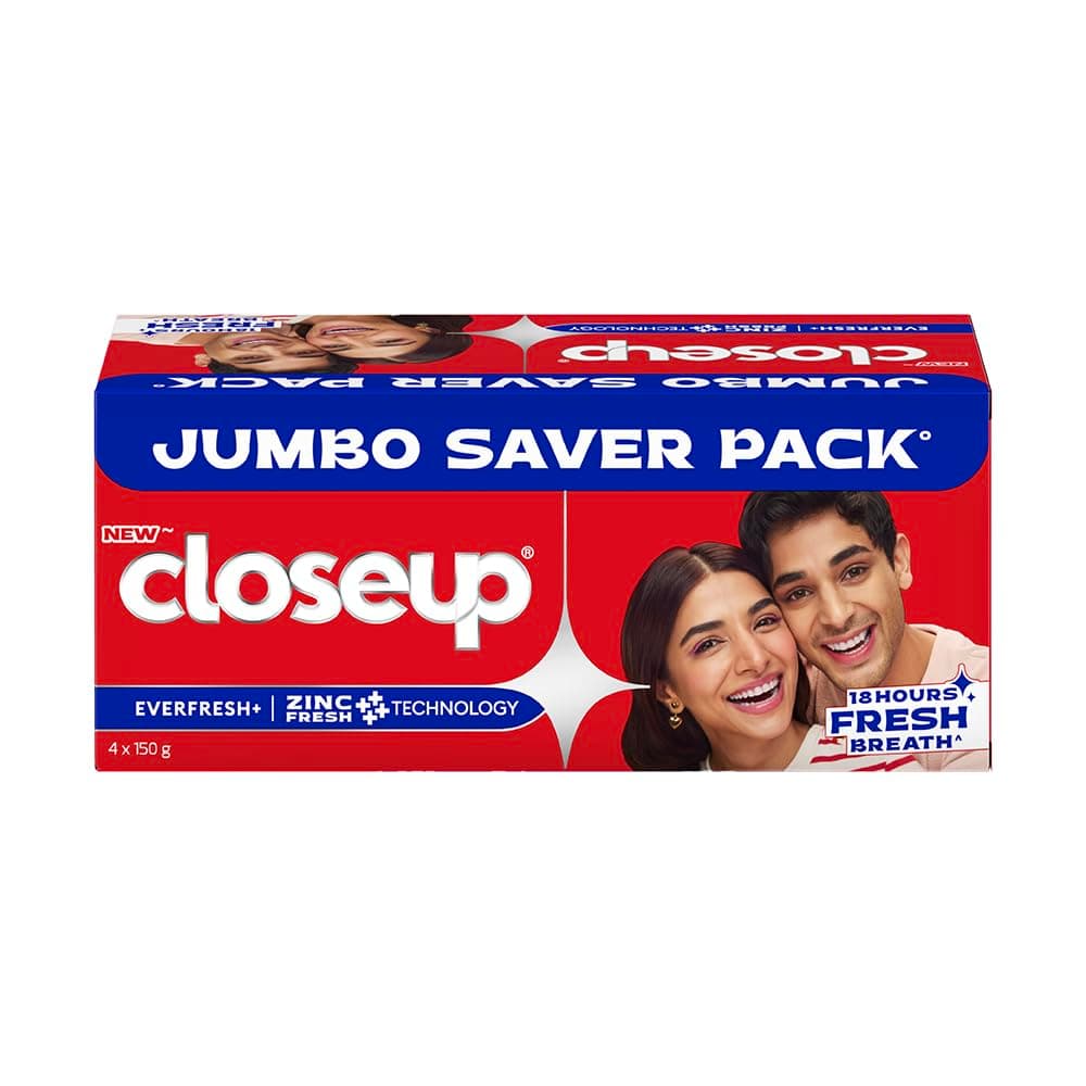 Closeup Everfresh+ Anti Germ Toothpaste, Red Hot Gel Toothpaste with Triple Fresh Formula for 12 hrs of Freshness & Protectio