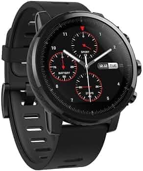 (Refurbished) Amazfit Stratos Multisport Smartwatch by Huami with VO2max,Heart Rate,Activity Tracking, GPS, 5 ATM WaterResistance (A1619, Black) (4330...