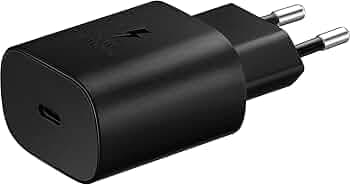 25w Fast Charger for Samsung Galaxy S20, Note 10/20, S21, Note 20 FE, Z Fold 2 & Z Flip | 25w Original Fast Charger - Single Port, Type-C, (Cable not ...