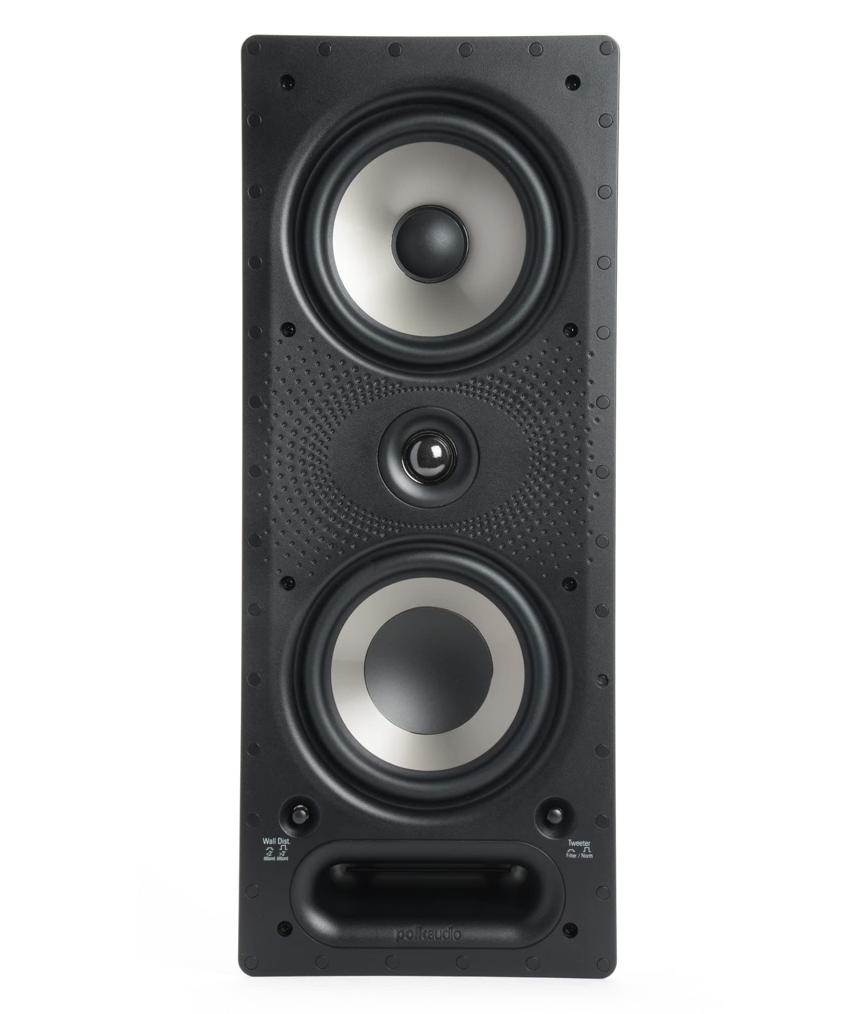 Polk Audio 265Rt(Ea) 200 Watt in-Wall Speaker (Black) - Wired