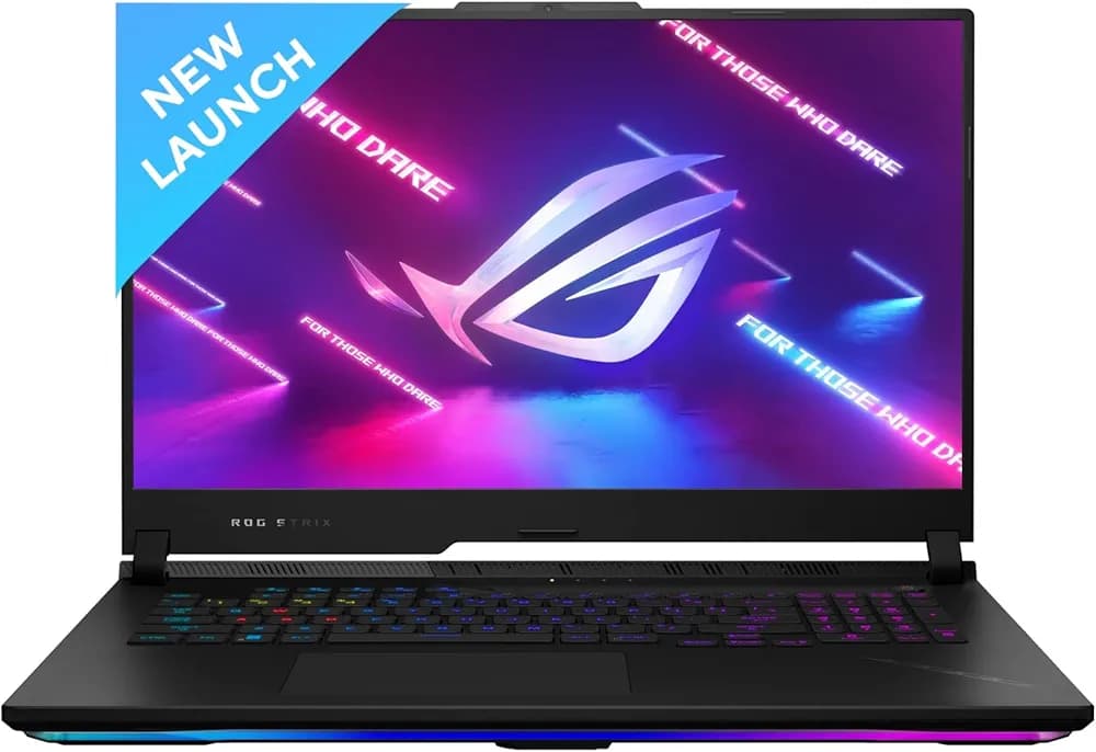 ASUS ROG Strix Scar 17 (2023), AMD Ryzen 9 7945HX, 17.3" (43.94 cm) WQHD 240Hz/3ms, 12GB RTX 4080, Gaming Laptop (16GB/1TB SSD/Win 11/Office 2021/90WHr Battery/Black/3. Kg), G733PZ-LL046WS