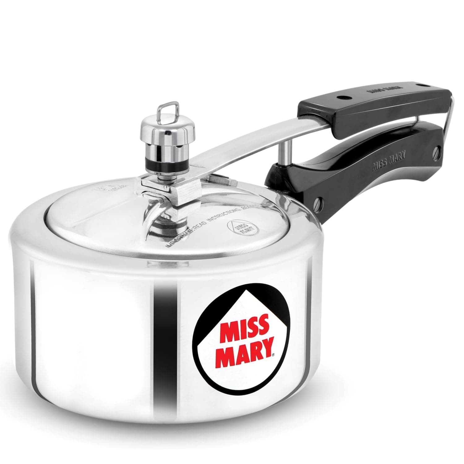 Hawkins Miss Mary Pressure Cooker, 1.5 Litre, Silver (MM15)
