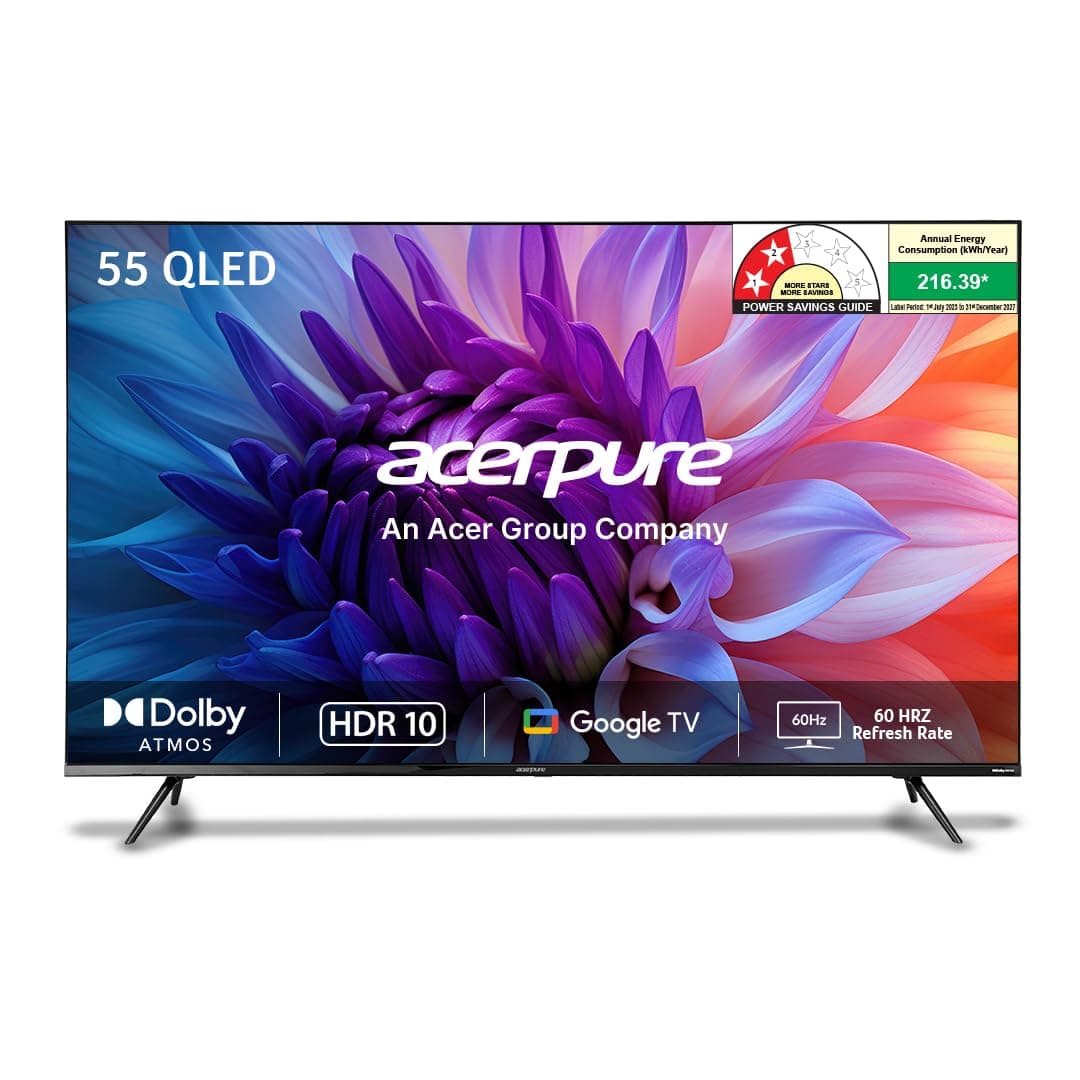 Acerpure 139 cm (55 inch) Elevate Series Ultra HD 4K QLED Smart Google TV AP55UG51QEVTD