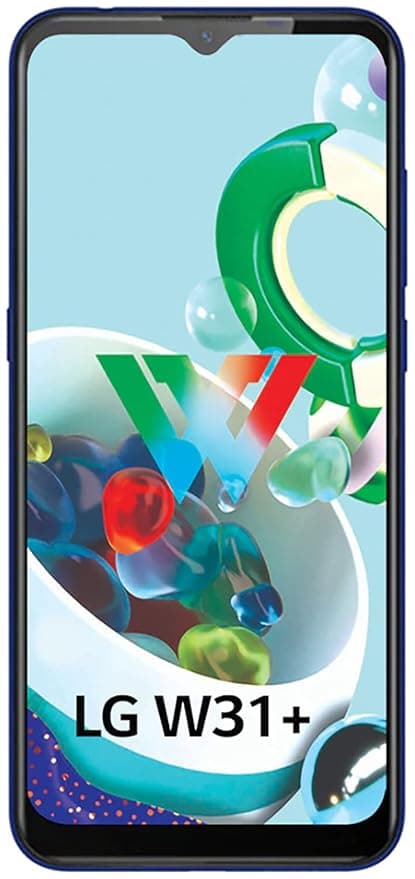 LG W31+ (Midnight Blue, HD+ FullVision Display, 4GB/128GB Storage) | 4000 mAh Battery with MediaTekHelio G25, 2.0GHz Octa-Core Processor, Small Smartp