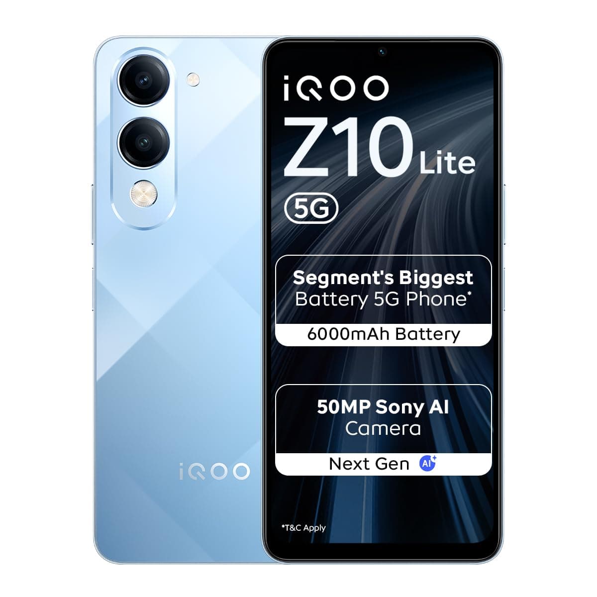 iQOO Z10 Lite 5G (Titanium Blue 2026, 4GB RAM, 128GB Storage)