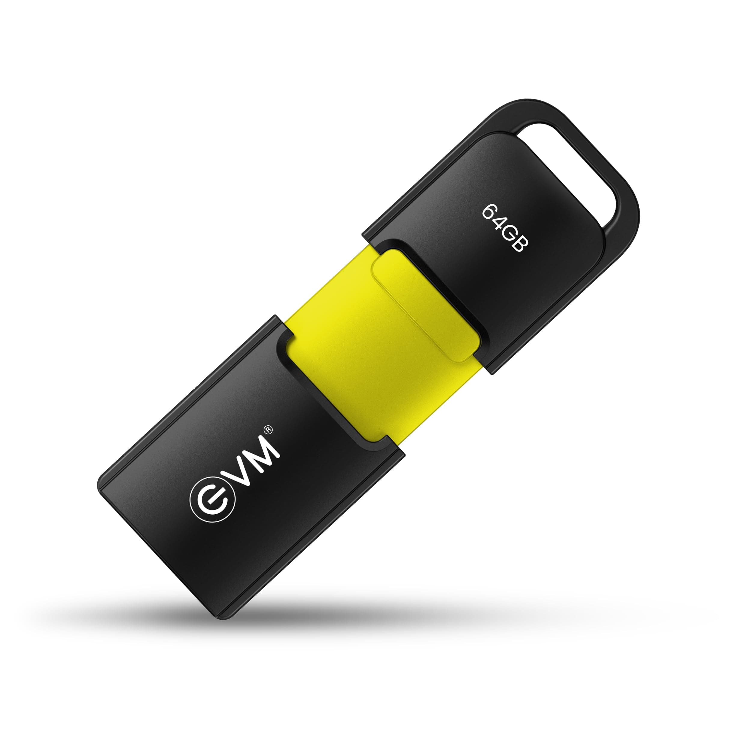EVM 64GB EnX USB 3.2 Gen 1 Flash Drive - 120MB/s Read & 50MB/s Write, Compact & Durable - 10 Years Warranty, Integrated Key Loop (ENX/64GB)