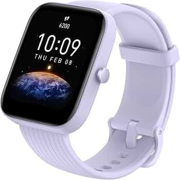 (Refurbished) Amazfit Bip 3 Smart Watch with 1.69" Large Color Display,2 Weeks' Battery Life,5 ATM Water-Resistance, Cricket Sports Data Monitoring, 6...