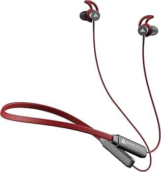 Boult Audio EQCharge Bluetooth Earphones with 32H Playtime, Zen ENC Mic, Dual Device Connectivity, Type C Fast Charging (5Mins=7Hrs), 14.2mm Bass Driv...