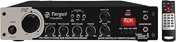 TARGET TT-BK-AMP 815 Amplifier Rms 250 Watts Karaoke 5.1 Channel Surround Six Tracks Stereo Amplifer Usb, Bluetooth, Av, MIC